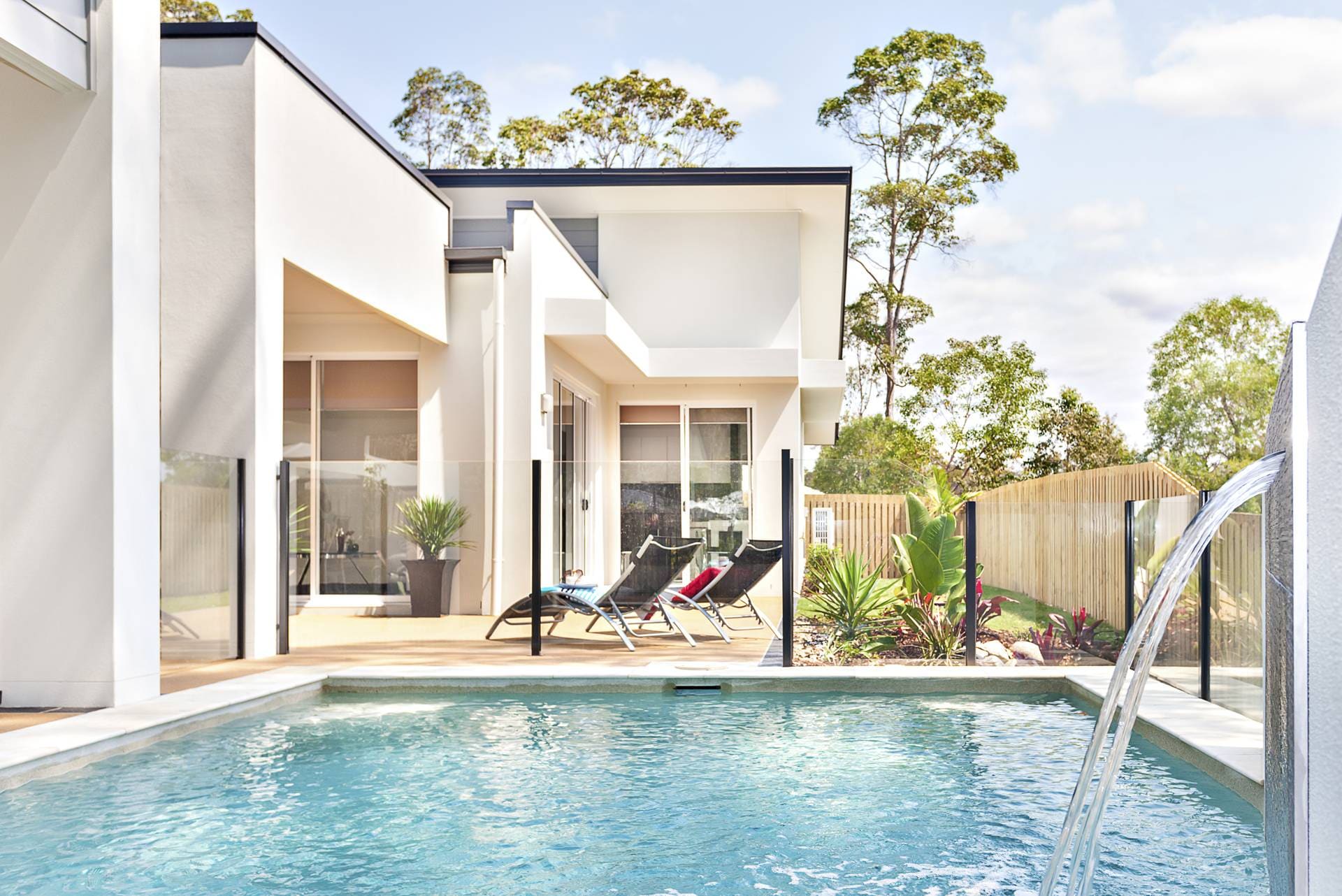 New house with pool