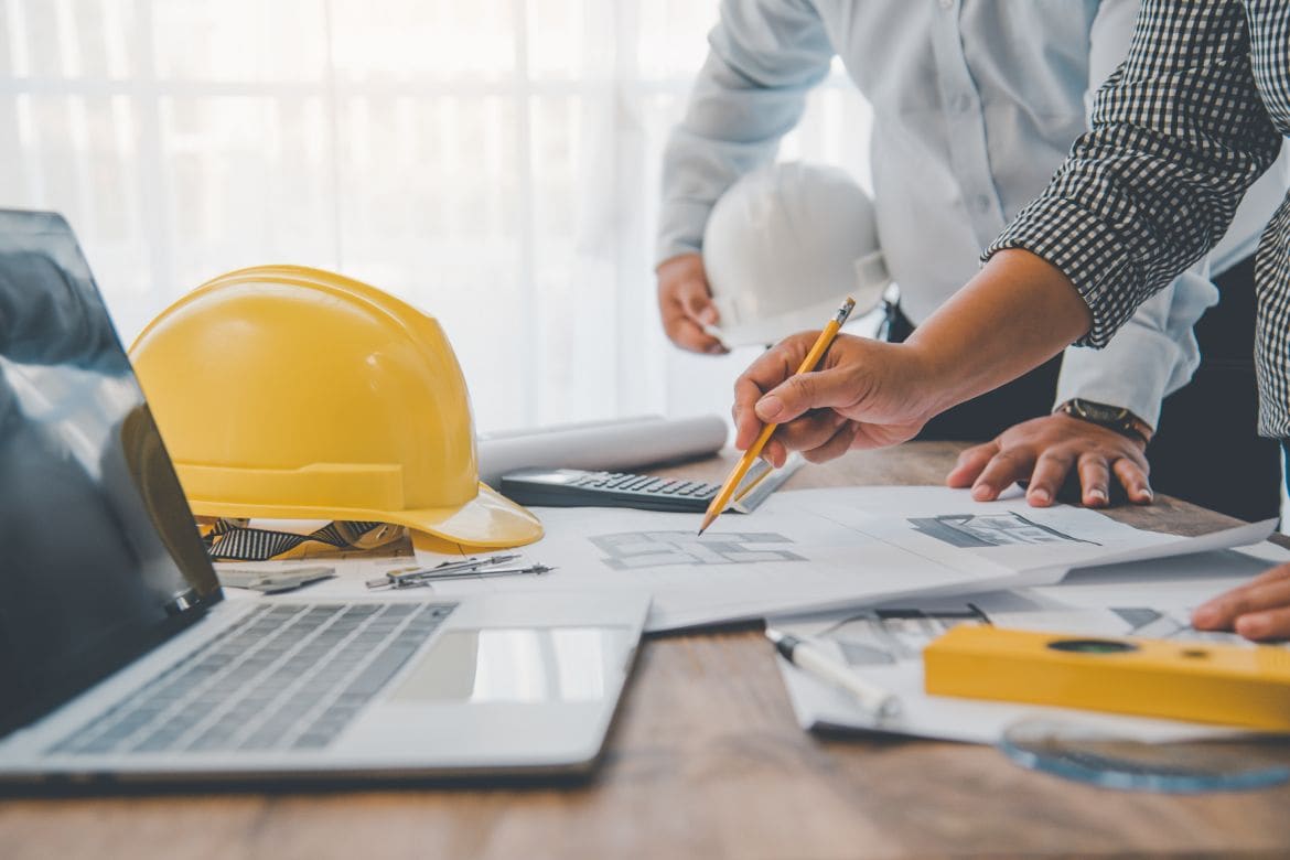 civil engineers working